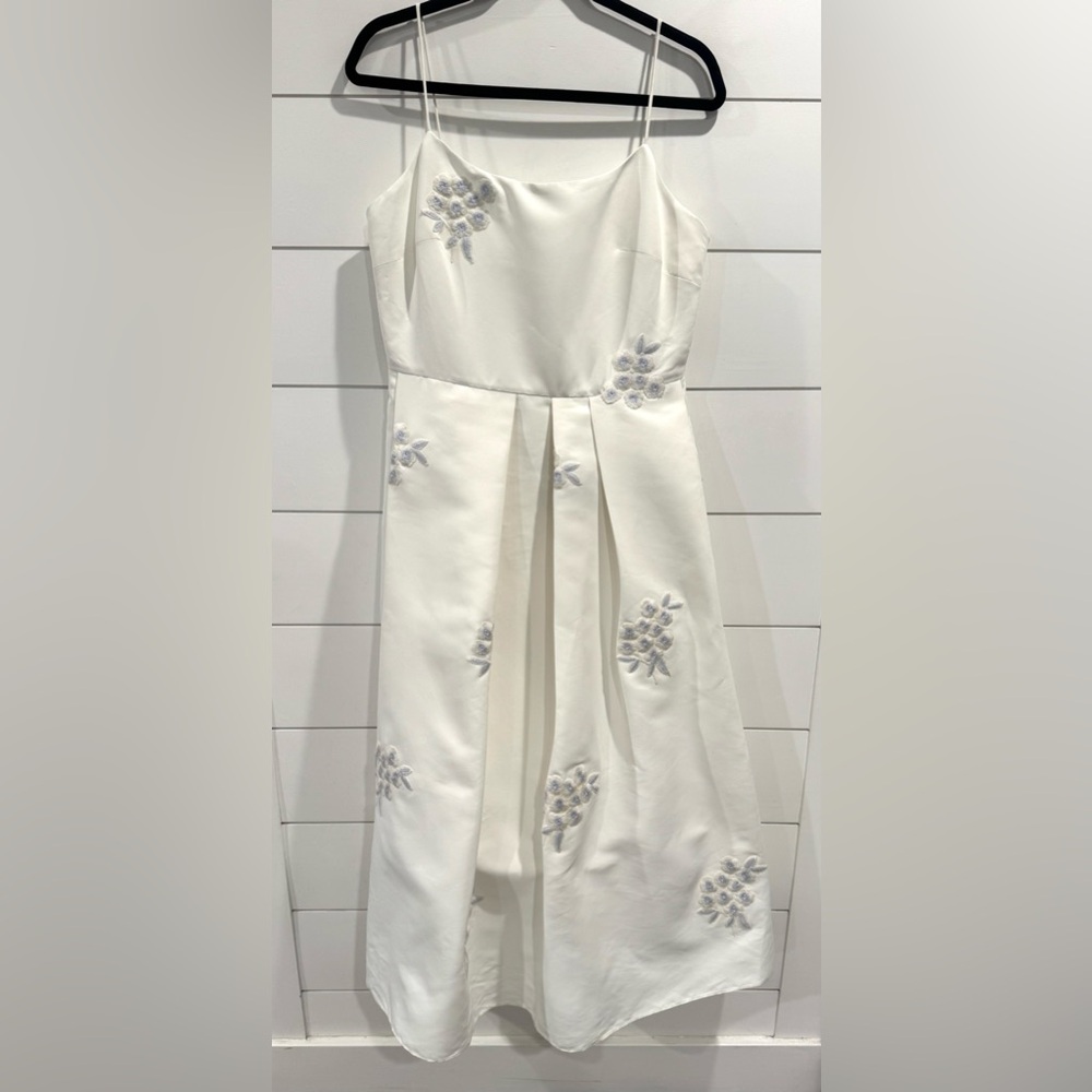 Sachin & Babi Audra ivory embroidered floral midi dress - Picture 4 of 9